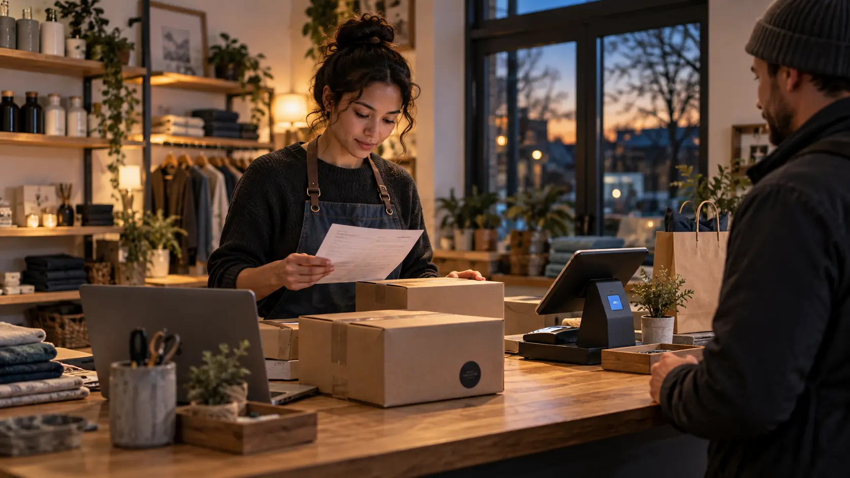 Un commerçant vérifie une boutique en ligne après une mise à jour de sécurité