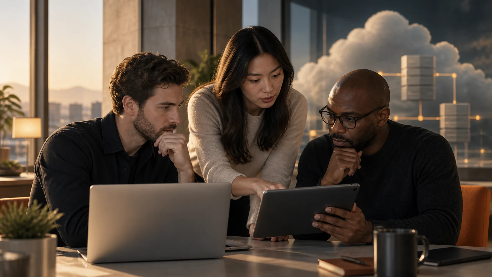 Cloud manager reviewing a critical administrator access