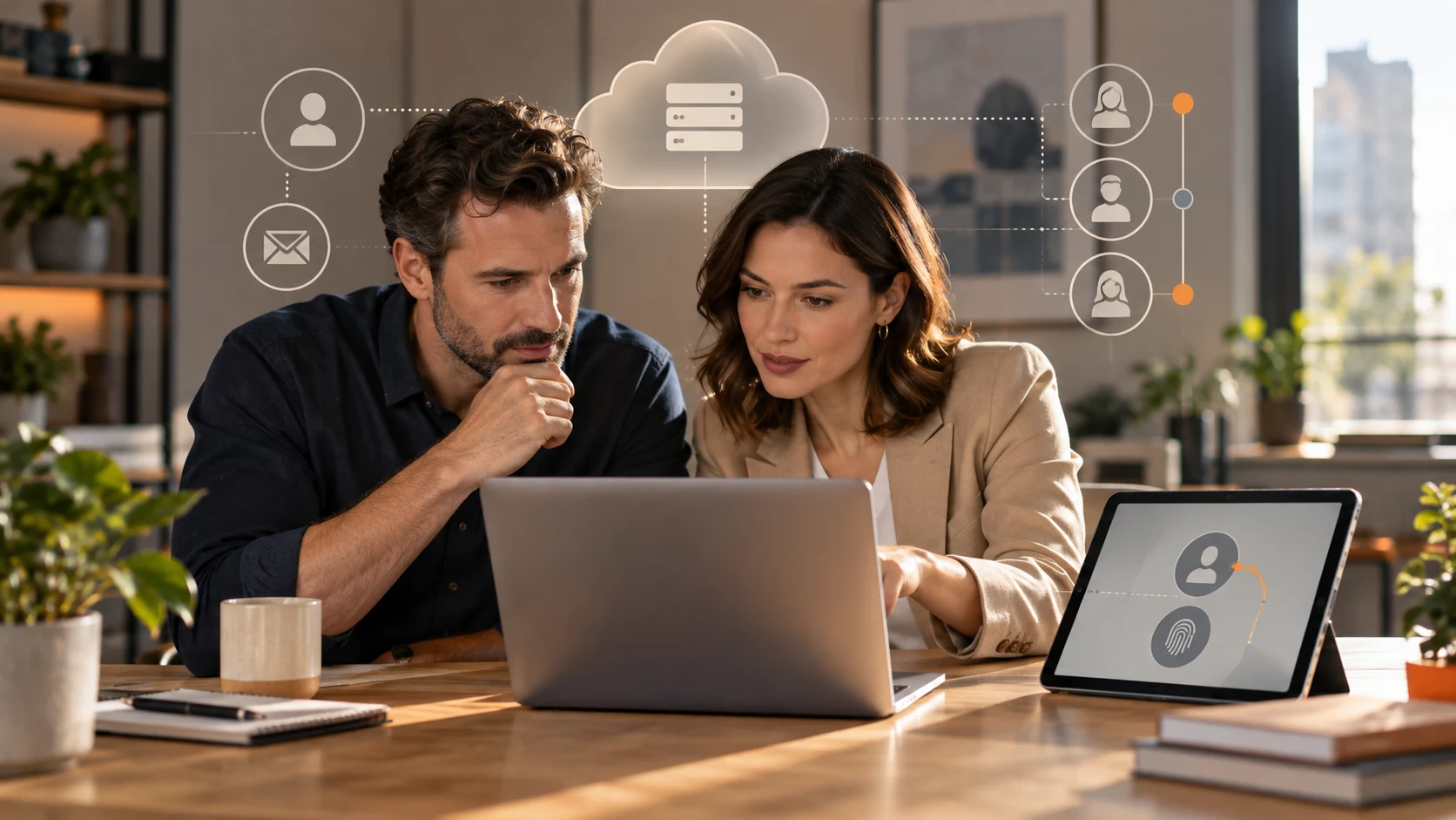 SMB manager checking a storage login with the team