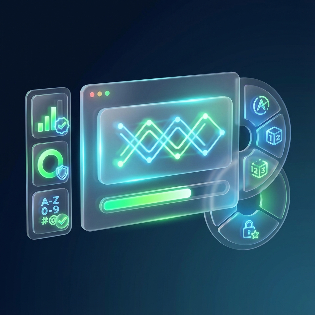 Illustration of a strong password generation tool