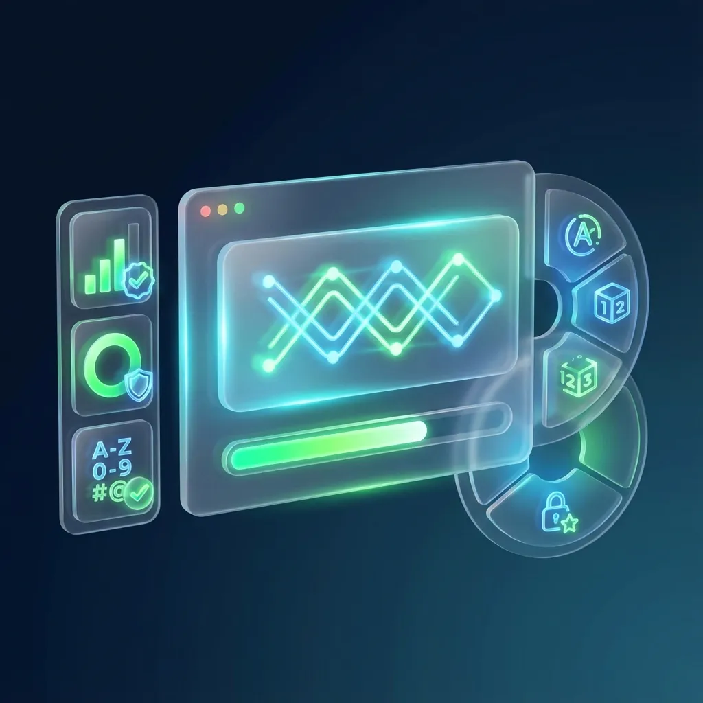 Illustration of a strong password generation tool