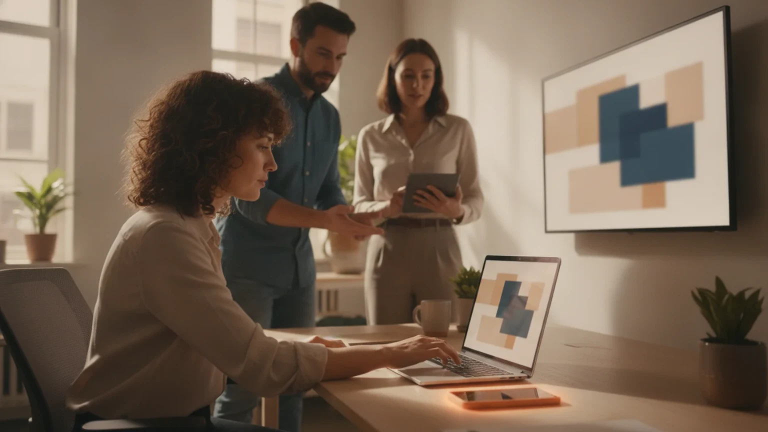 Small business team securing access with trusted devices