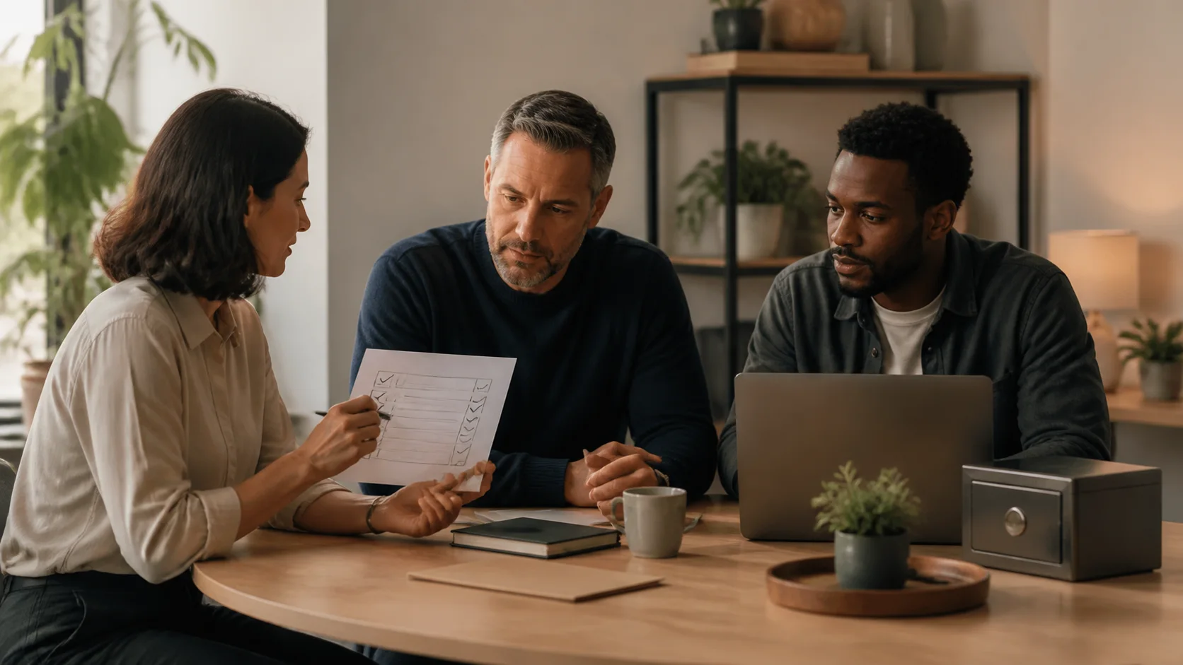 SMB team reviewing an access policy together