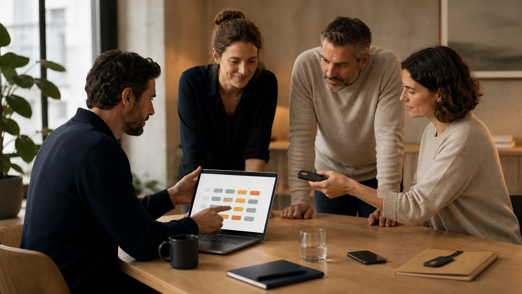SMB team organising shared access in a secure vault